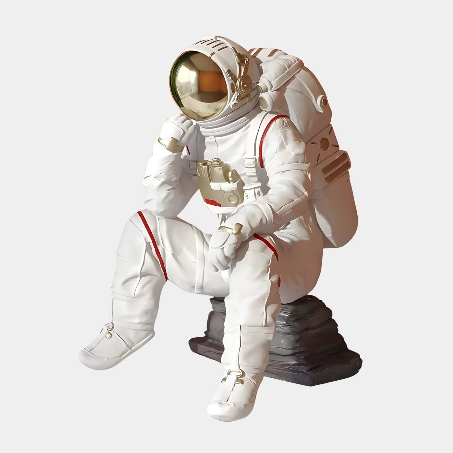 Small Nova White Astronaut Thinker Figure - 43cm